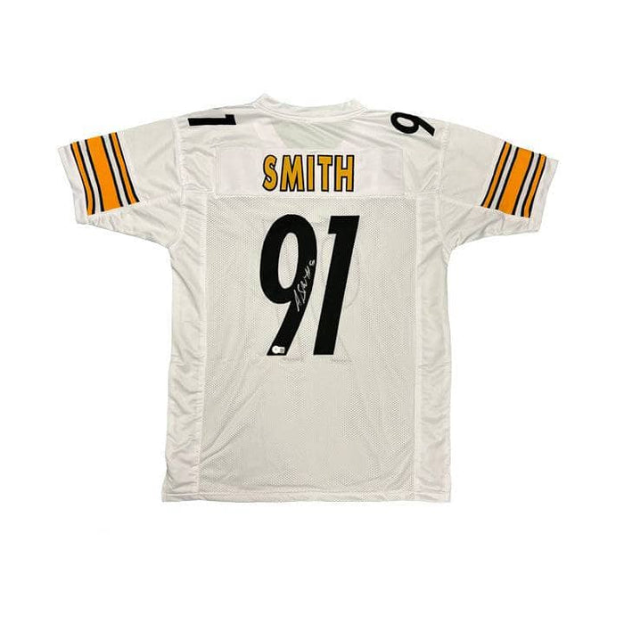 Aaron Smith Signed Pittsburgh Steelers Dark Knight Gotham Style Jersey (JSA  COA)