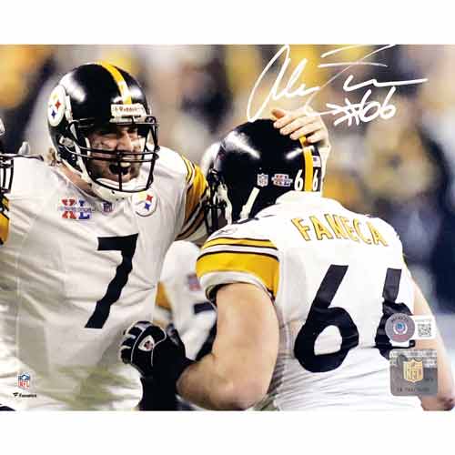 Jeff Hartings & Dermonti Dawson, Pittsburgh Steelers signed 16x20