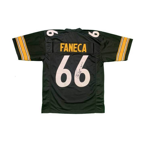 Alan Faneca Autographed Custom Black Jersey with HOF 21