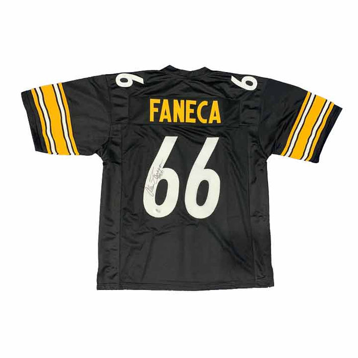 Alan Faneca Autographed Custom Home Football Jersey