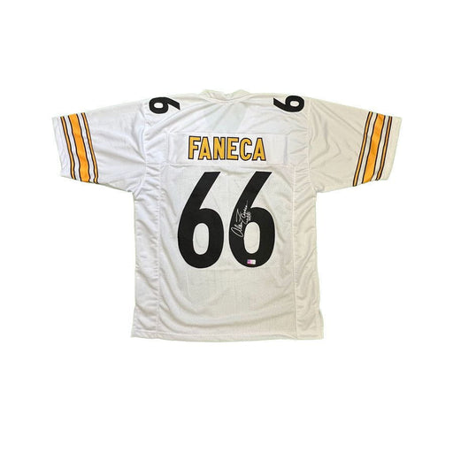 Alan Faneca Autographed Custom White Away Football Jersey