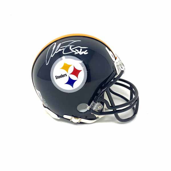 Alan Faneca Autographed Pittsburgh Steelers Mini Helmet (Damaged)