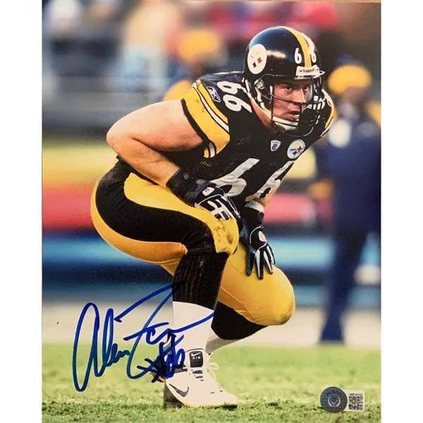Alan Faneca Autographed Ready in Black 16x20 Photo (Glossy)