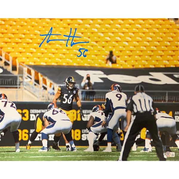 Alex Highsmith Signed Lining Up Vs. Broncos 16x20 Photo
