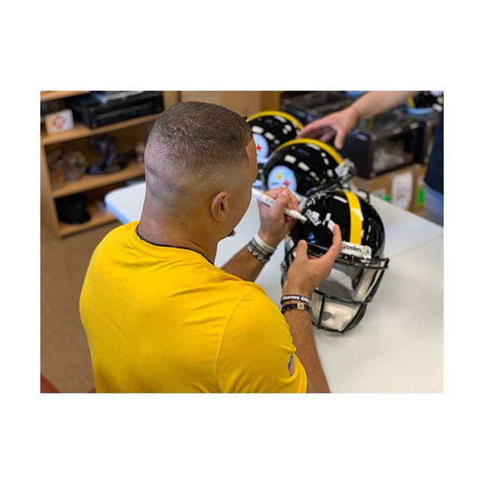 Alex Highsmith Signed Pittsburgh Steelers Black Full Size Replica Speed Helmet with Steeler Nation