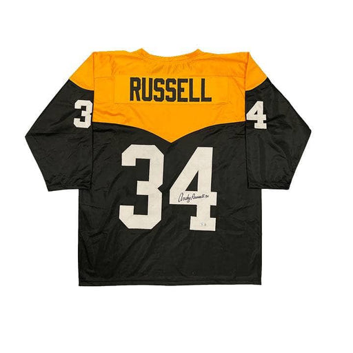 Andy Russell Autographed Custom "Batman" Jersey (1966-67)