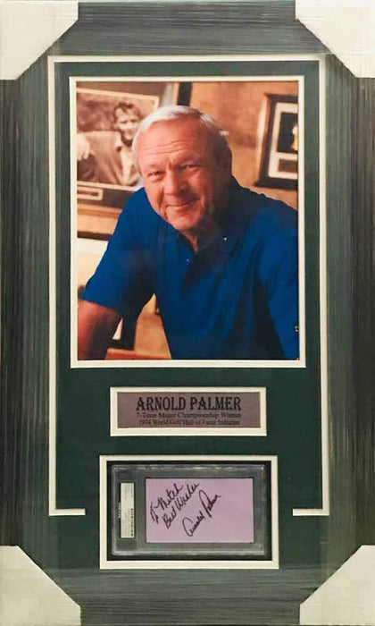 Arnold Palmer Cut Signature w/ 11x14 Portrait - Professionally Framed