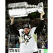 Fan Photos PENGUINS Ben Lovejoy Raising 2016 Cup Above Head 8x10 - Unsigned