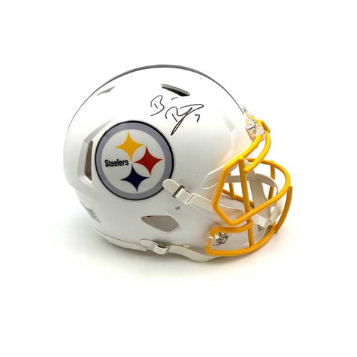 Ben Roethlisberger Signed Pittsburgh Steelers Full Size Authentic White Matte Speed Helmet