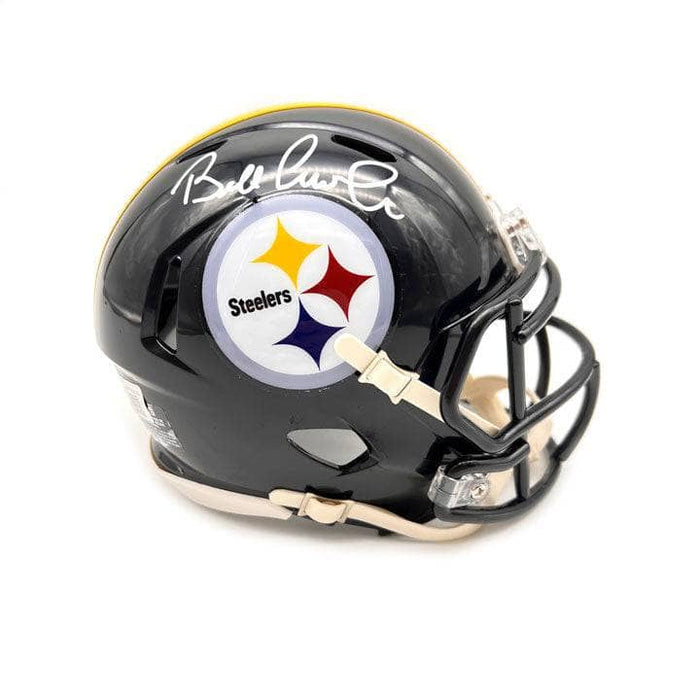 Bill Cowher Autographed Pittsburgh Steelers Black Speed Mini Helmet