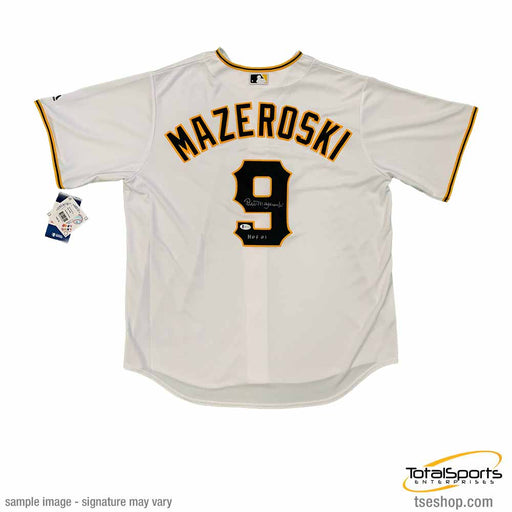 Bill Mazeroski Autographed Authentic Pittsburgh Pirates White Jersey
