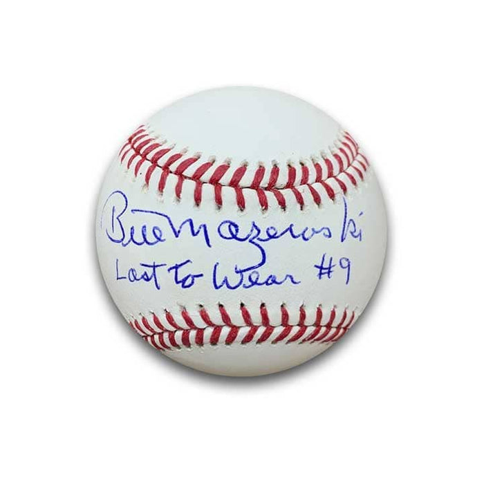 Bill Mazeroski Autographed Official MLB Baseball Inscribed 'Last to Wear #9'