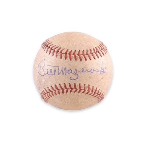 Bill Mazeroski Autographed Official Spalding Warren C. Giles Baseball (RARE!)
