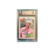 Bill Mazeroski Signed Chevy Chase Ty Webb Trading Card Slabbed By Beckett
