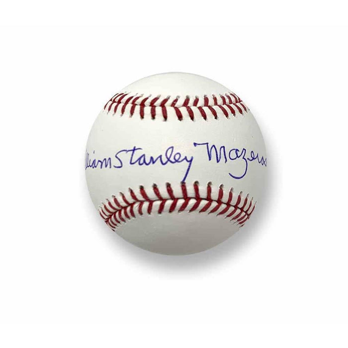 Bill Mazeroski Signed Official Mlb Baseball with William Stanley Mazeroski
