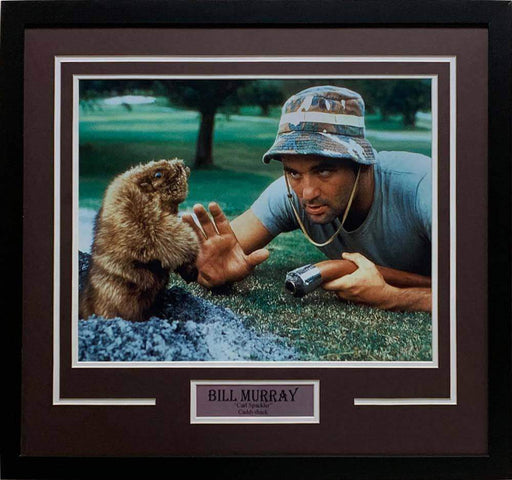 Bill Murray "Carl Spackler" Talking with Gopher Unsigned 16x20 Photo - Professionally Framed