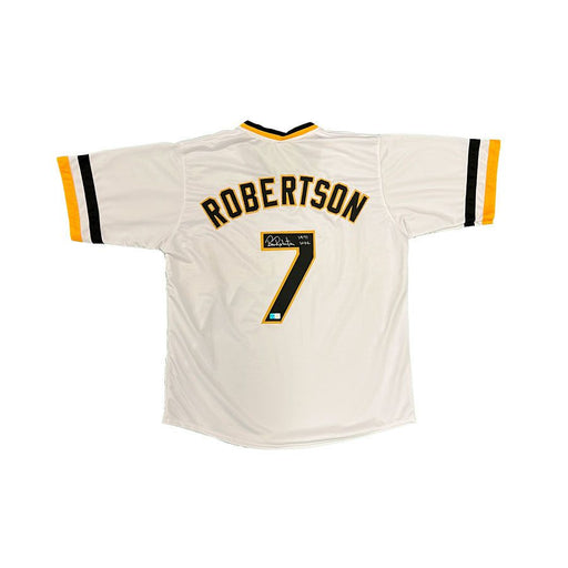 Bob Robertson 1971 WSC Signed Pittsburgh Pirate Jersey (TSE) Bucs 1s –