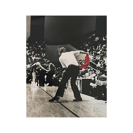 Bobby Knight Unsigned Throwing a Chair Spotlight 16X20 Photo