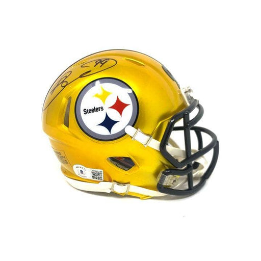 Derek Watt Signed Pittsburgh Steelers Black Speed Mini Helmet — TSEShop