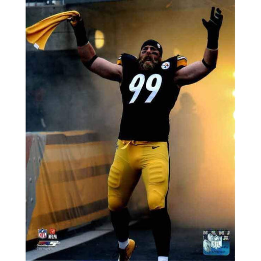 Brett Keisel Entrance with Terrible Towel Unsigned 8x10 Photo