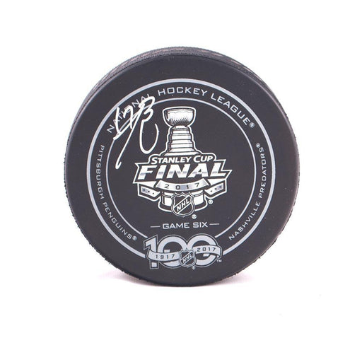 Bryan Rust Autographed 2017 Stanley Cup Game Model Puck - Game 6
