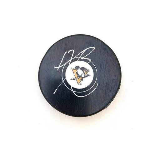 Bryan Rust Autographed Pittsburgh Penguins Logo Puck