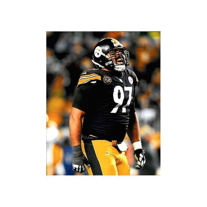 Cameron Heyward Screaming Unsigned 11x14 Photo