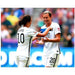 Carli Lloyd Unsigned Passing Captain Band to Abby Wambach 8x10 Photo (2015)