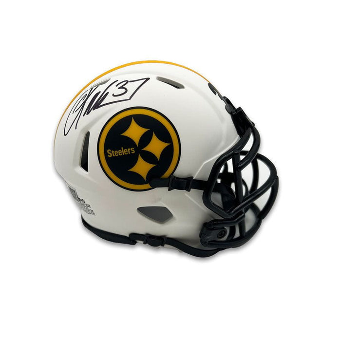 Carnell Lake Autographed Pittsburgh Steelers Lunar Mini Helmet