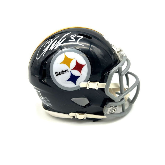 Carnell Lake Autographed Pittsburgh Steelers TB Speed Mini Helmet