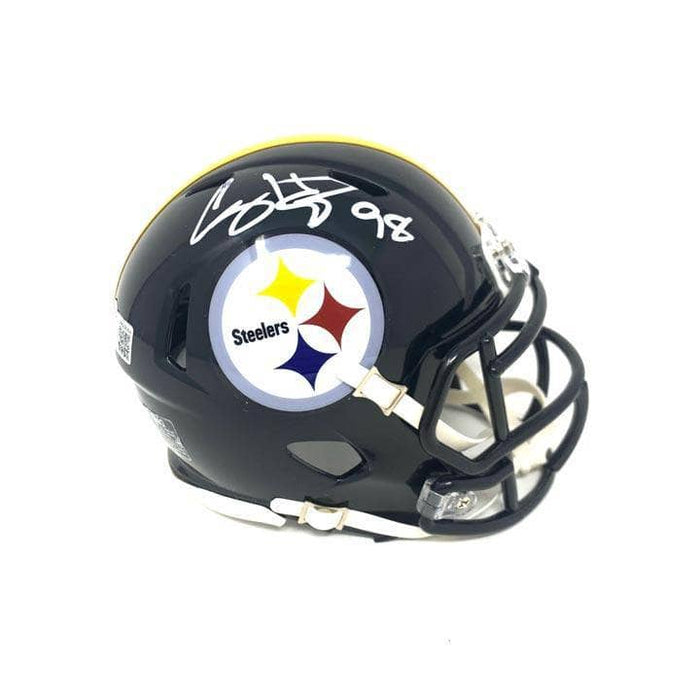 Casey Hampton Autographed Pittsburgh Steelers Black Speed Mini Helmet