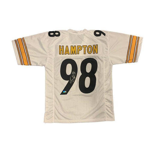 Casey Hampton Autographed White Custom Jersey