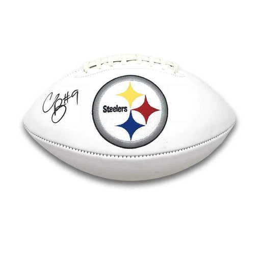 Signed STEELERS Balls Chris Boswell Signed Pittsburgh Steelers White Logo Football