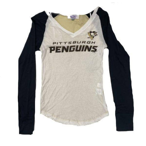 Copy of Woman's Penguins Logo Black T-Shirt