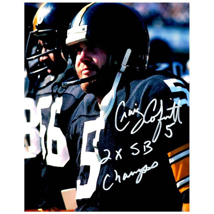Craig Colquitt Autographed Facing Sideways 8x10 Photo with 2X SB Champs