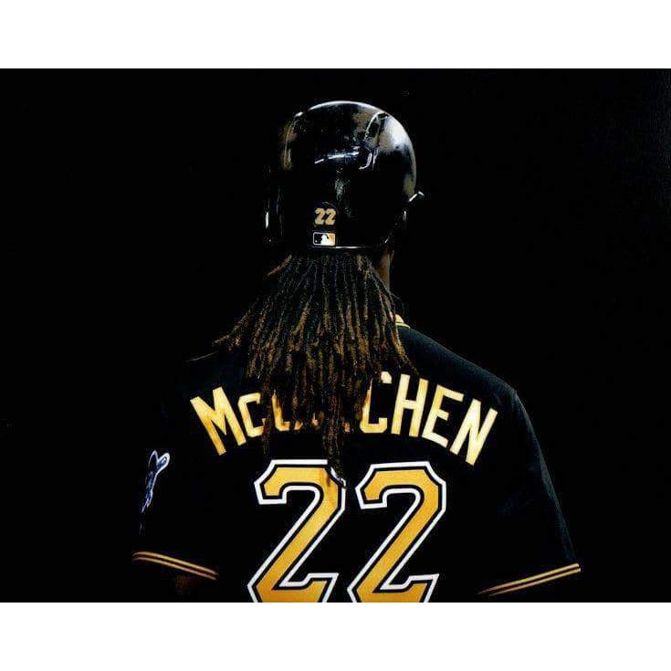 Andrew McCutchen in Camo Jersey Unsigned 16x20 Photo