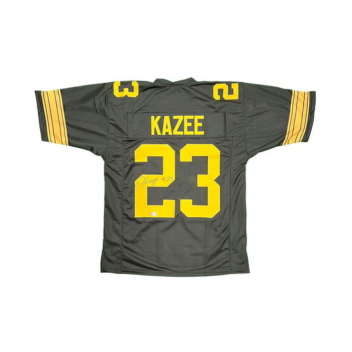 Damontae Kazee Signed Custom Alternate Football Jersey with