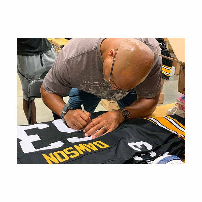 Dermontti Dawson Autographed Pittsburgh Steelers Jersey Inscribed