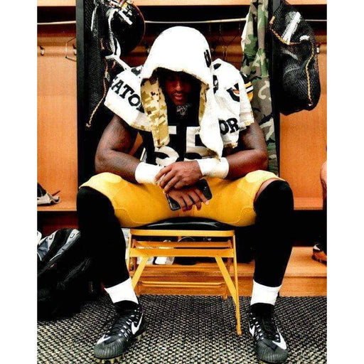 Devin Bush On Chair In Locker Room Color Unsigned 16x20 Photo