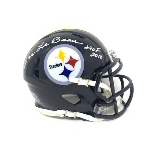 Dick Lebeau Autographed Pittsburgh Steelers Black Speed Mini Helmet Inscribed 'Hof 2010'