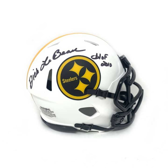 Dick Lebeau Autographed Pittsburgh Steelers Lunar Eclipse Mini Helmet Inscribed 'Hof 2010'