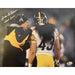 Dick Lebeau Signed 11X14 Photo With Troy Polamalu (White Jers.)