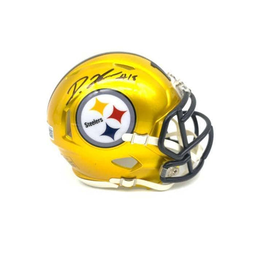 Diontae Johnson Autographed Pittsburgh Steelers Mini Flash Helmet