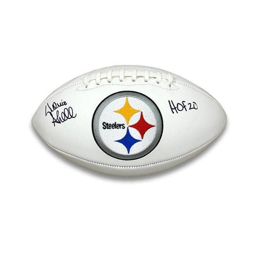 Donnie Shell Autographed Pittsburgh Steelers White Logo Football With New HOF 20