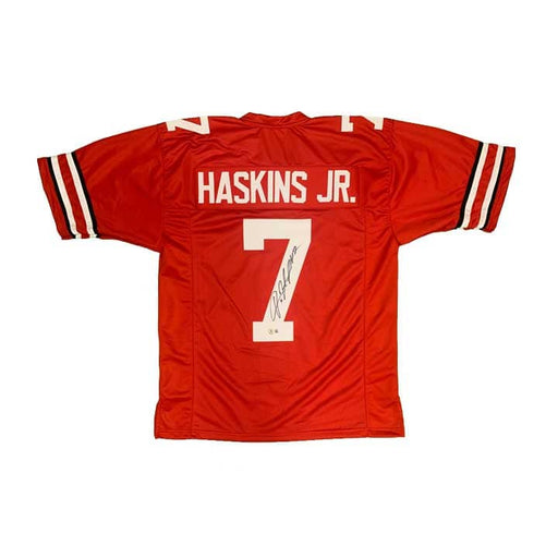 Dwayne Haskins Signed Custom Red College Jersey