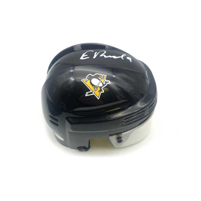Evan Rodrigues Autographed Pittsburgh Penguins Black Mini Helmet