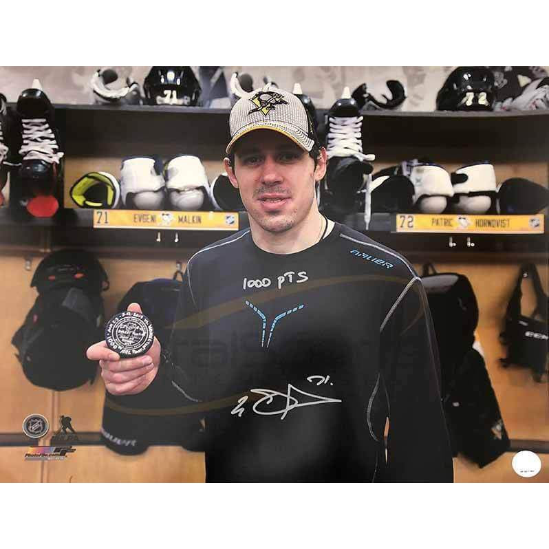 TSE Evgeni Malkin Autographed Alternate Hockey Custom Jersey