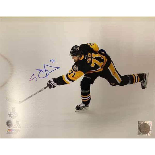 Evgeni Malkin Autographed Shooting During Stanley Cup 16x20 Photo