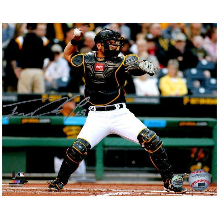 Francisco Cervelli Signed Throwing with Mask On 8x10