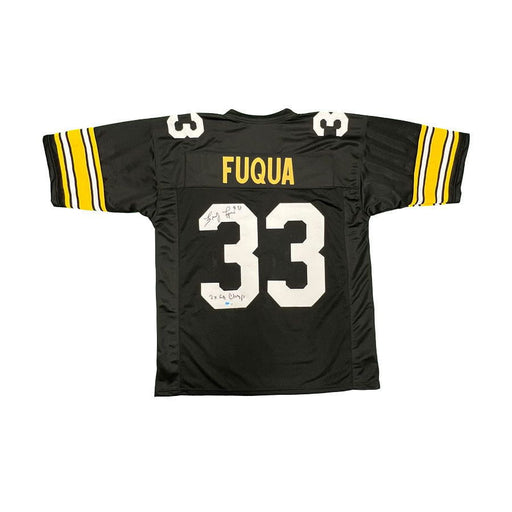 Frenchy Fuqua Autographed Black Custom Jersey with "2X SB Champs"